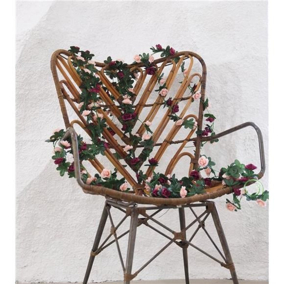 8pcs 65.6Ft Flower Garland, Fake Rose Vine Artificial Flowers Hanging Rose Ivy - Picture 7 of 7